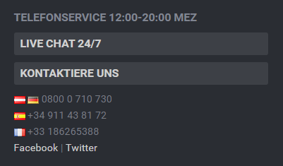 Kundenservice BDSwiss