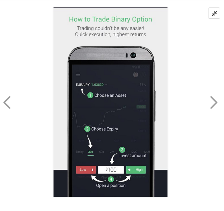 Eine Anleitung für den Handel über die Quick Option App