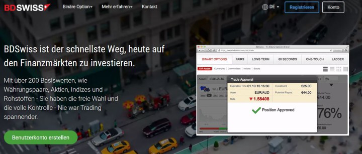 Geringe Gebühren und nur 100 Euro Ersteinzahlung.