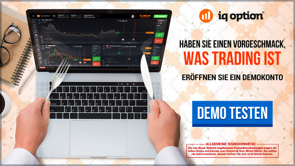 Ein gebührenfreies Testkonto gibts bei IQ Option.